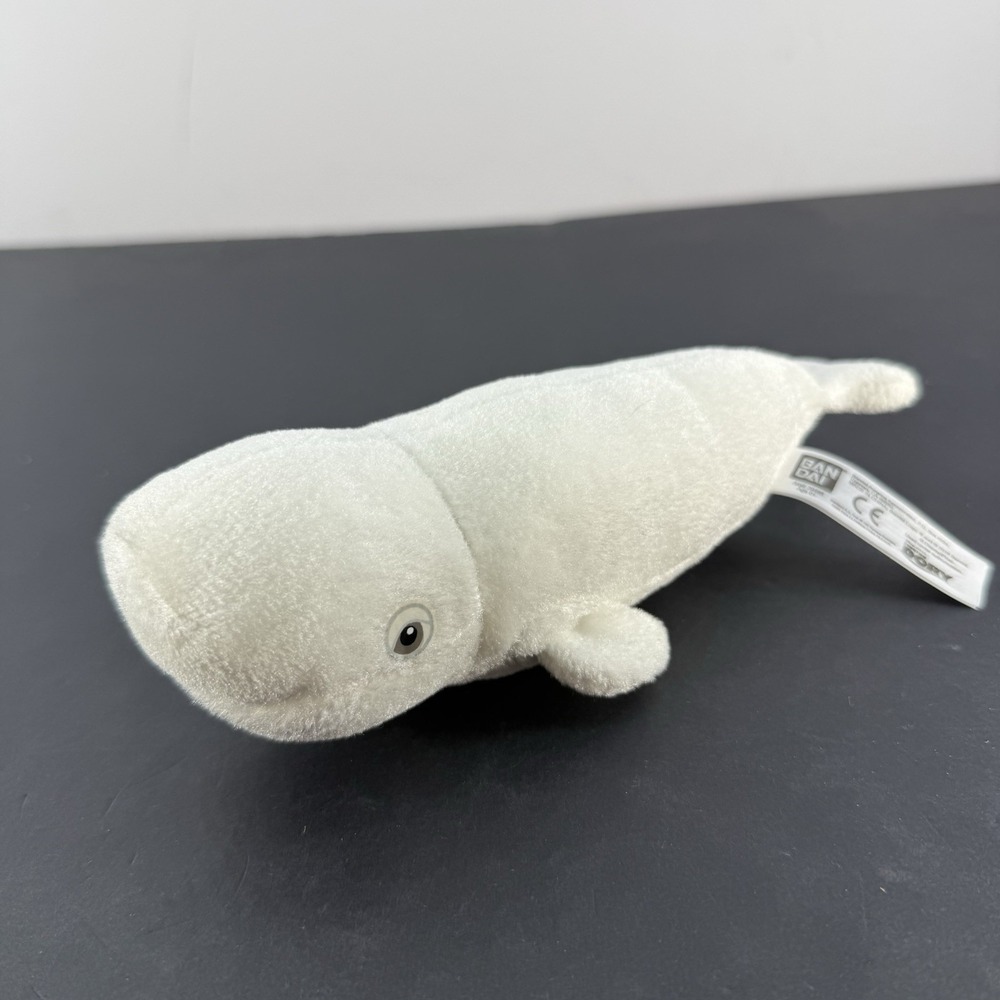 Finding Dory Plush Bailey Beluga Whale BanDai 8" Disney Pixar White Stuffed